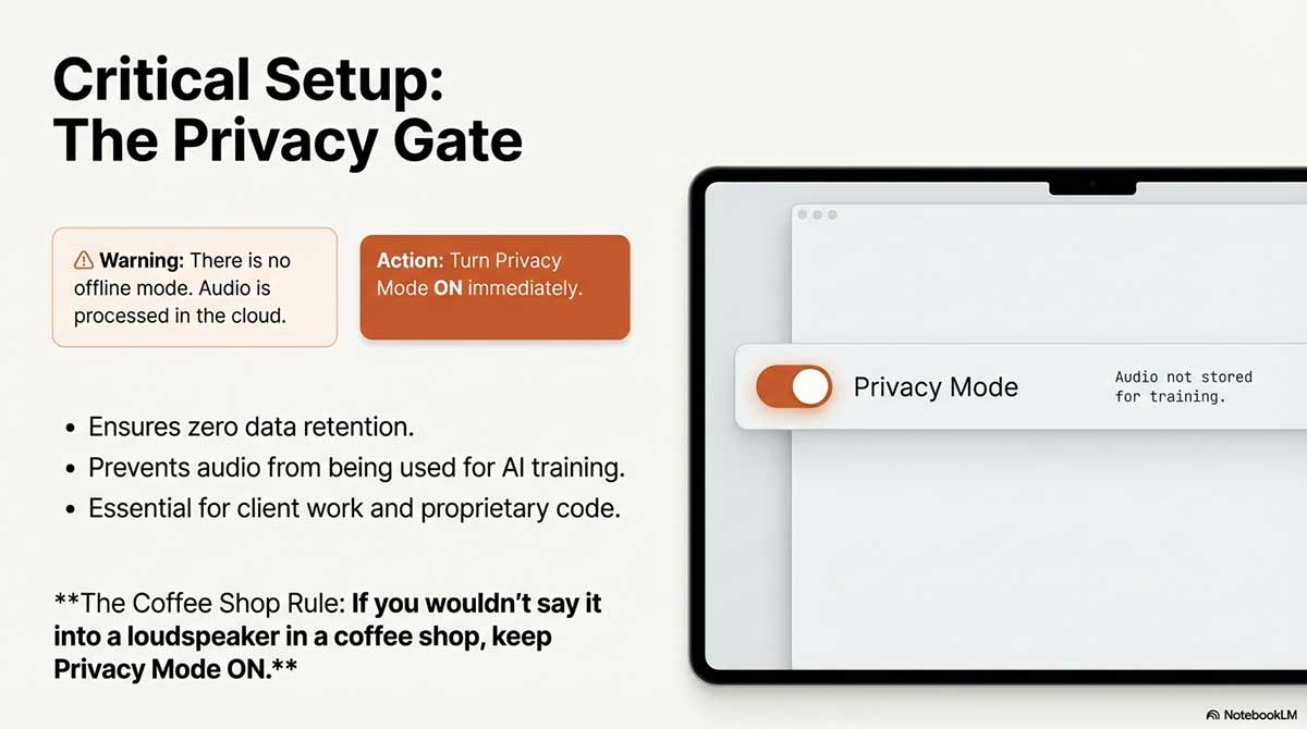whisperflow critical setup